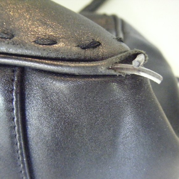 Black Leather Max Studio Shoulder Purse - Picture 10 of 10